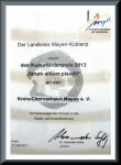 <p>17. Mai 2013 in Plaidt - Verleihung des Kulturf&ouml;rderpreises 2013 "forum artium plaudit" des Landkreises Mayen-Koblenz an den Kreis-Chorverband Mayen</p>
